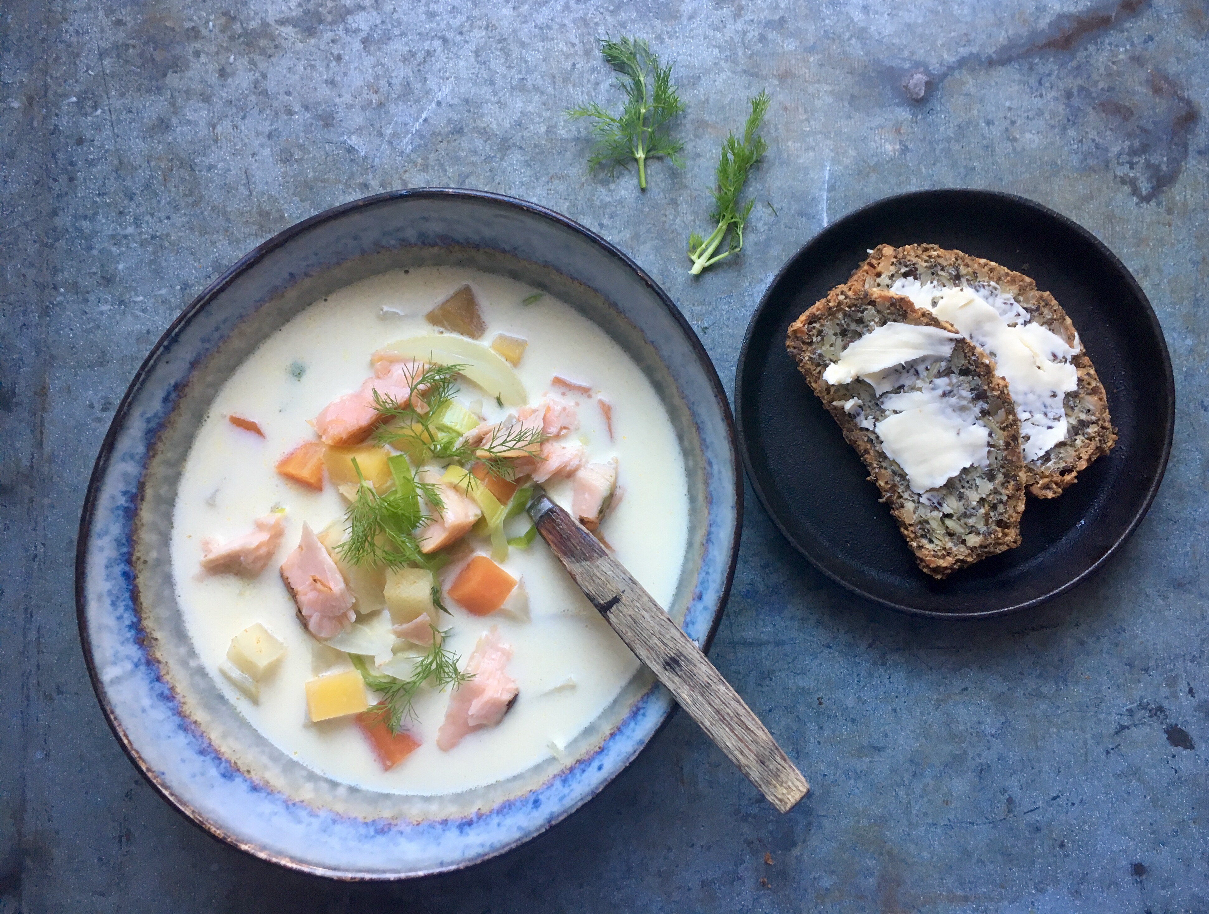 Lohikeitto (Salmon soup)