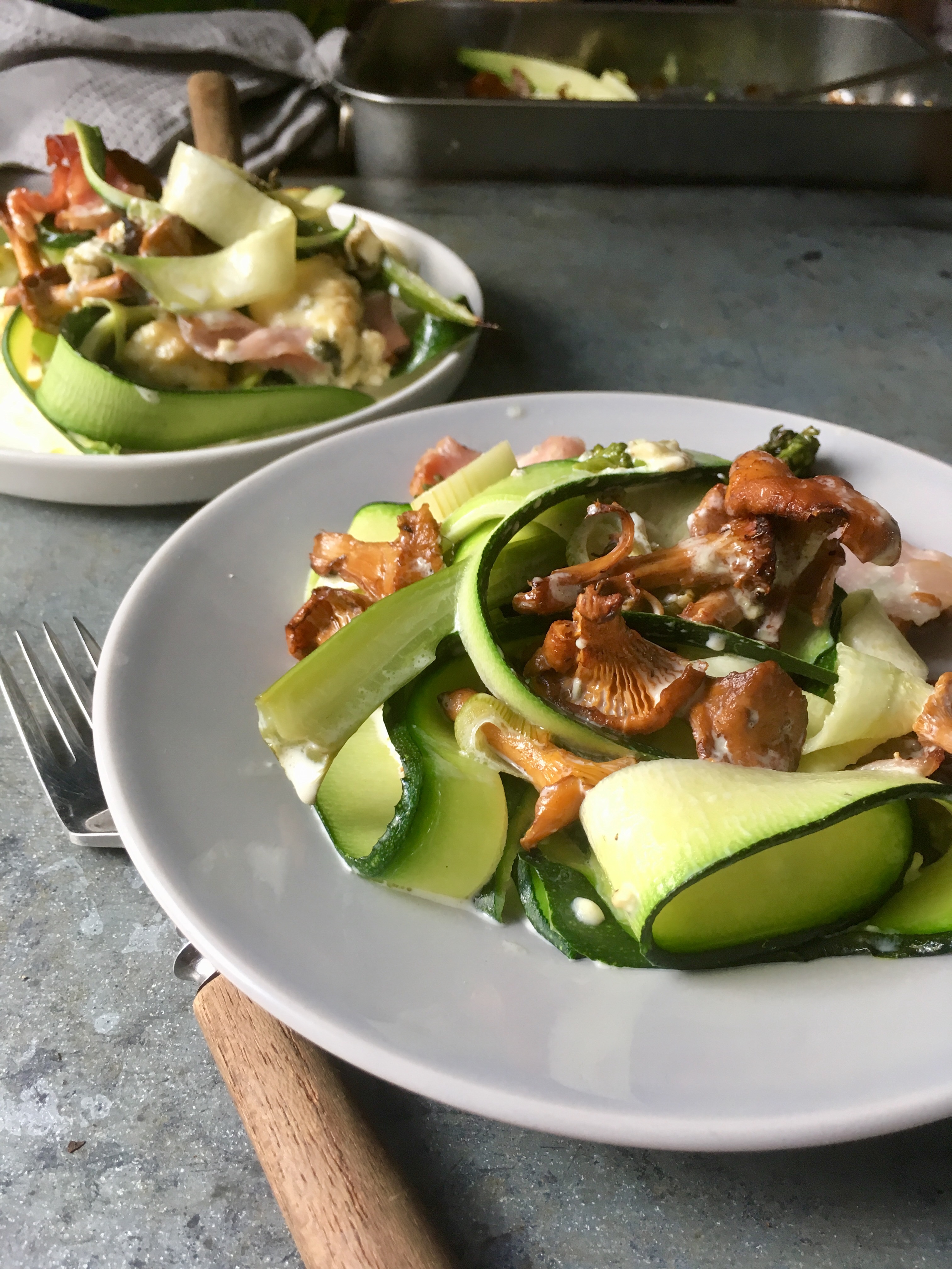 Keto Kantarelliuunipasta