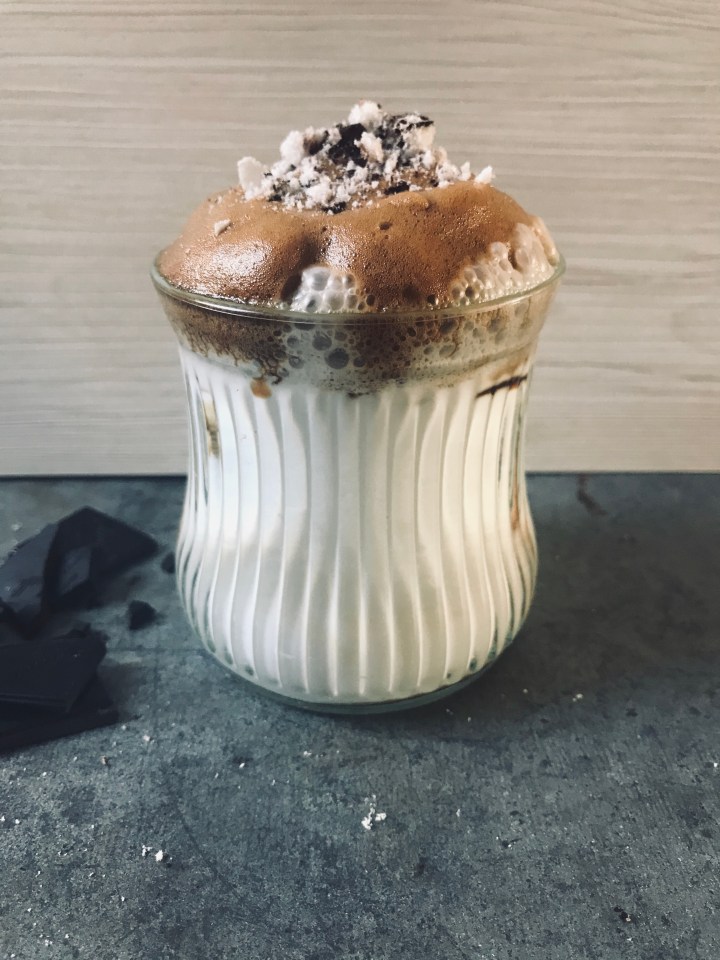 Dalgona-kahvi ketona